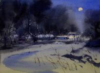 Winter  Moon by Yong Hong Zhong