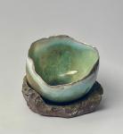 Eggshell Bowl w/ Fine Silver Leaf by Robin Hominiuk