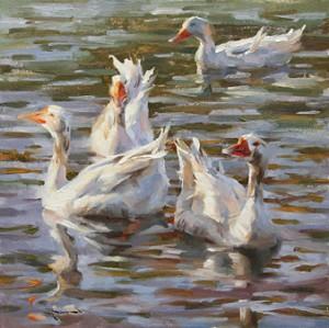 Gathering Geese by Mitch Baird