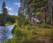Cabin on the Metolius by Erskine Wood