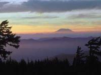 Mt St Helens at Sunset From Mt Hood by Steve Terrill