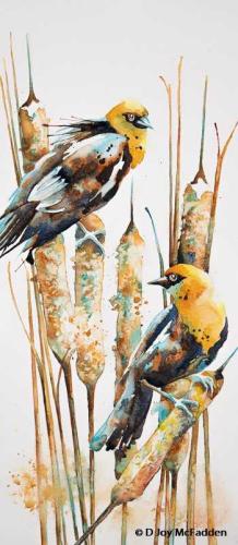 Yellow-Headed Blackbirds by Denise McFadden