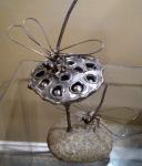 Lotus Seed Pod & Dragonflies by George Belanger
