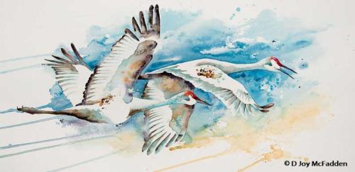Flying Cranes by Denise McFadden