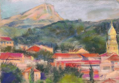 Mt. St. Victorie at Cezanne's Studio by Steve Hill