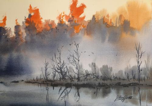 A Foggy Morning by Yong Hong Zhong