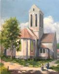 Church at Auvers by Harry Wheeler