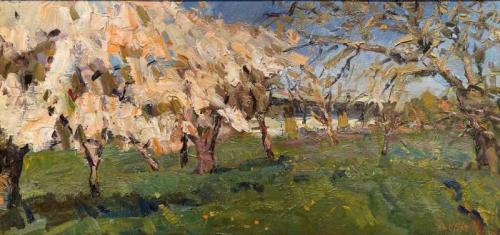 Springtime in the Orchard by Oleg Ulitskiy