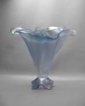 Extra Tall Blue Ice Vase by Jo Ann Syron