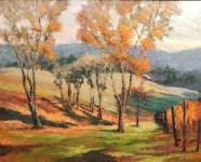 Vineyard in Fall by Harry Wheeler