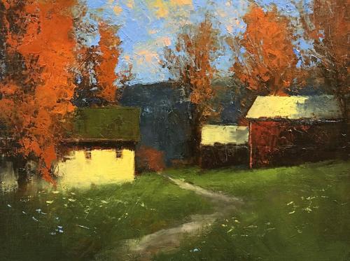 Farm Buildings by Romona Youngquist